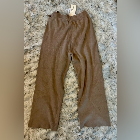 Commense Tan Ribbed Knit Pants - Picture 2 of 3